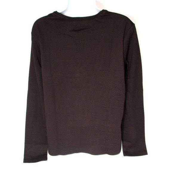 Christmas T Shirt Long Sleeve Kitten Cat Stocking Holly Berries New With Tags - Picture 3 of 4